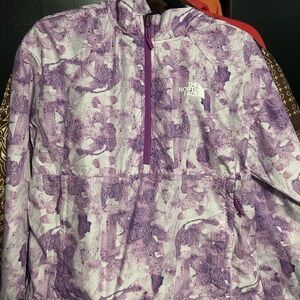 The North Face Lavender and White Lightweight Jacket